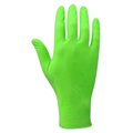 Magid ComfortFlex, Nitrile Disposable Gloves, 5 mil Palm, Nitrile, Powder-Free, L, 100 PK, Hi-Viz Green T9556HV-L